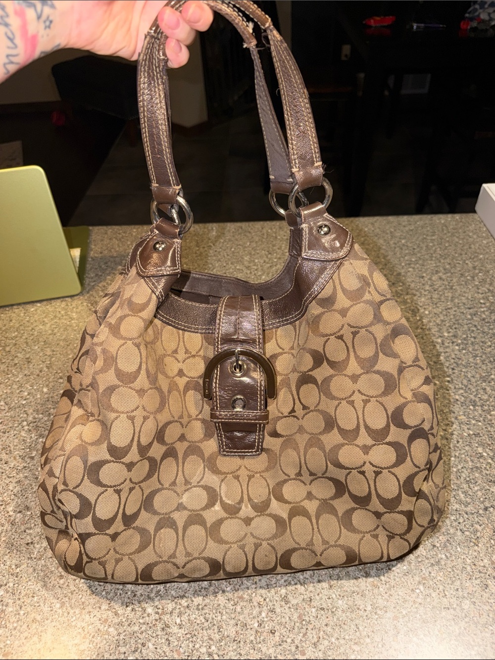 Coach Soho Lynn Signature Bag - Y2k Vintage